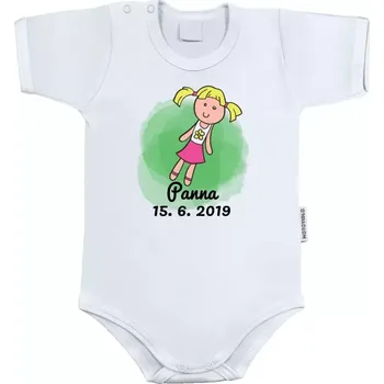 Kojenecký body Dětské body s krátkým rukávem Panna