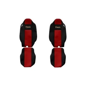 Potah sedadla Sada potahů sedaček (sedadel) pro RENAULT T (od roku 2014) červená 20549