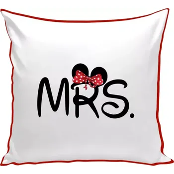 Polštář Polštář barevný 32x32 cm Mrs. Mouse