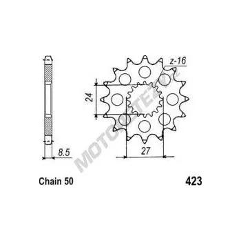 Řetězová sada pro motocykl Řetězové kolečko SUZUKI GSX-R 1300 R Hayabusa rok 08-24