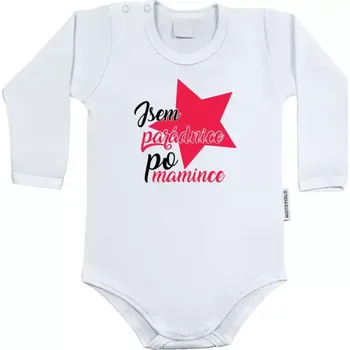 Kojenecký body Dětské body s dlouhým rukávem Jsem parádnice po mamince