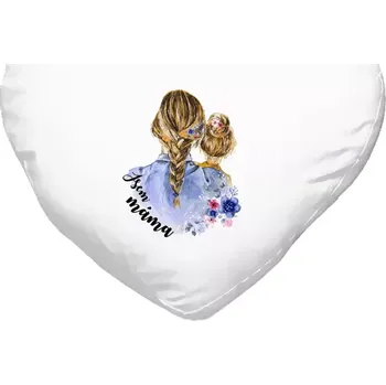 Polštář Polštář srdce 40x35 cm Jsem máma - holka