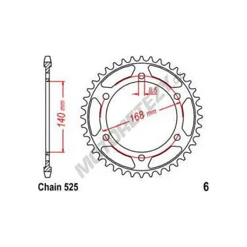 Řetězová sada pro motocykl Rozeta BMW F 650 GS (800ccm) rok 08