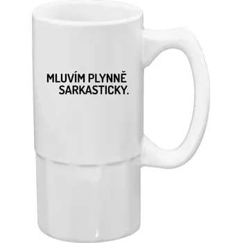 Sklenice Sarkastický půllitr - Mluvím plynně sarkasticky - 500 ml