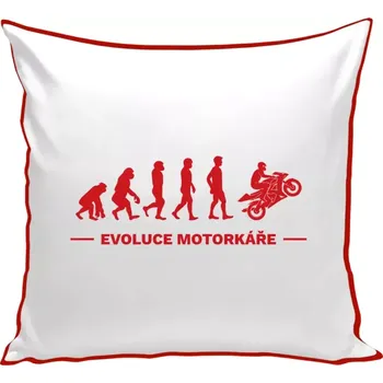 Polštář Polštář barevný 32x32 cm Evoluce - motorkář