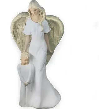 Vánoční dekorace PEHA GIFTS Anděl - víla s klukem 36cm