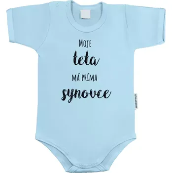 Kojenecký body Dětské body s krátkým rukávem Moje teta má prima synovce
