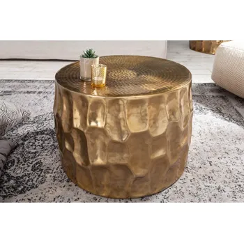 Konferenční stolek Konferenční stolek - Organic Orient 53 cm, zlatý