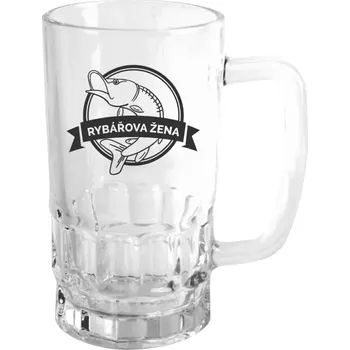 Sklenice Půllitr skleněný Rybářova žena