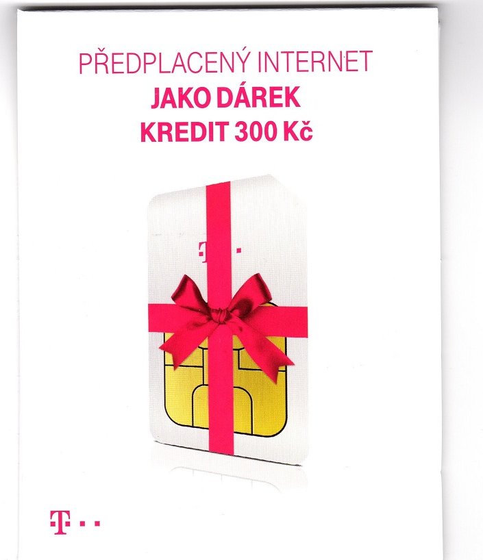 T-Mobile datová SIM karta 200Kč + 100Kč bonus