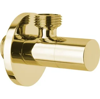 Instalatérský materiál Rohový ventil kulatý, 1/2"x3/8", zlato SL017