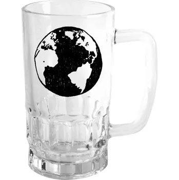 Sklenice Půllitr skleněný Země