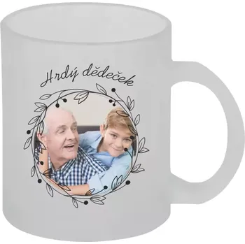 Hrnek 330 ml - skleněný matný Hrdý dědeček