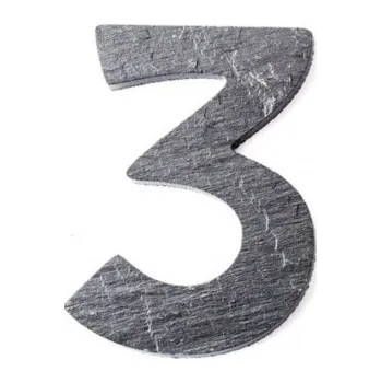 Ecokámen Číslice břidlicová - malá číslice 3