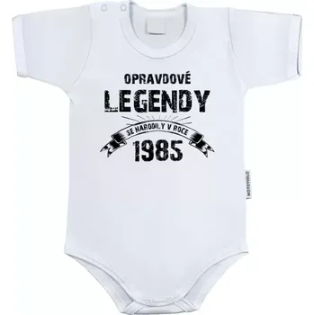 Kojenecký body Dětské body s krátkým rukávem Opravdové legendy se narodily v...