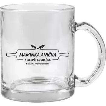 Hrnek 330 ml - skleněný Maminka - Nejlepší kuchařka