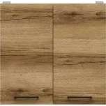 BRW Junona Line horní skříňka G2D/60/57, bílá/dub delano světlý