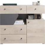 Meblar Dětská komoda Delta DL11, dub/antracit