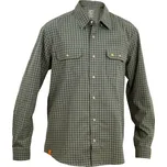 Pánská košile s dlouhým rukávem Warmpeace Mesa Green/grey XL