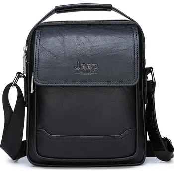 Kožená pánská braška messenger Barva: Černá