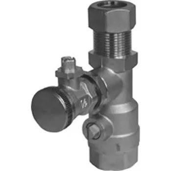 Ventil Kulový kohout přímý G 3/4 s přípojkou pro pojhistný ventil Wolf R 1/2