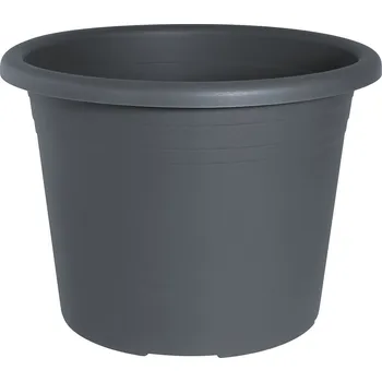 Květináč Geli Cylindro Květináč, ø 45 cm, 32,5 cm, plast, antracit 64104538