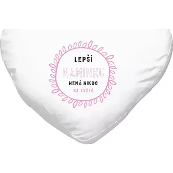 Polštář Polštář srdce 40x35 cm Lepší maminku nemá nikdo na světě