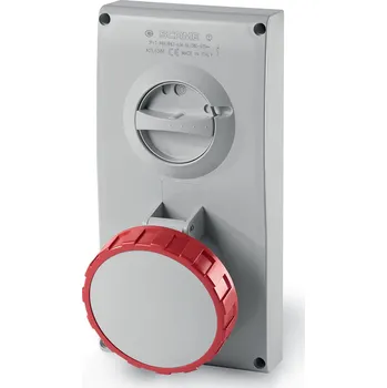 vypínač a zásuvka Zásuvka SCAME 63A 3P+E IP67 s vypínačem 405.6386