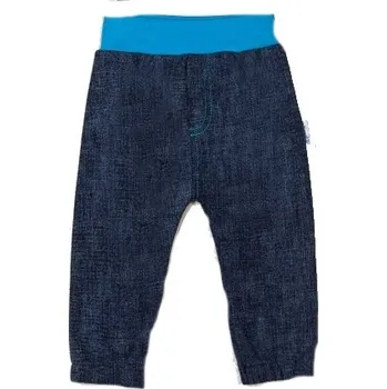 Bavlněné kojenecké kalhoty - JEANS tmavě modré - vel.56
