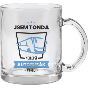 Hrnek 330 ml - skleněný Nejlepší v okolí - autobusák
