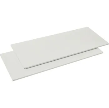 Dílenský regál Element System Regálová police, 80 × 25 cm, ocel, bílá, nosnost: 30 kg, 2 ks&nbsp;10700-00012