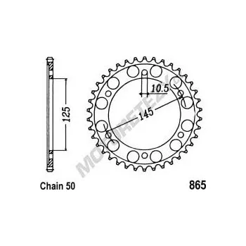 Řetězová sada pro motocykl Rozeta YAMAHA FZR 600 rok 89-91