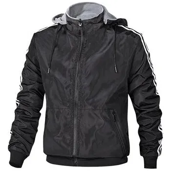 Pánská softshellová bunda Oboustranná pánská bunda voděodolná s odnímatelnou kapucí Barva: Černá, Velikost: L