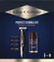 Péče o vousy Gillette King C. Gillette Perfect Stubble Kit zastřihovač vousů, hydratační krém a výměnné hlavice