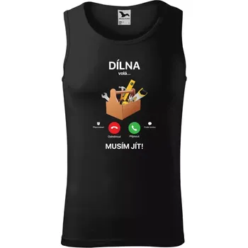 Pánské tílko Pánské tílko Malfini Core Dílna volá... musím jít!
