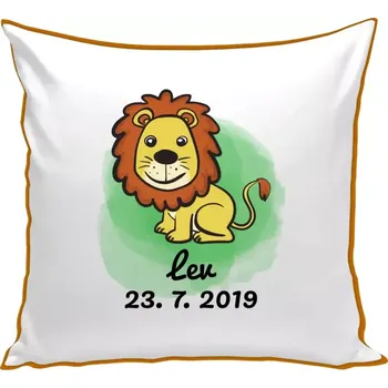 Polštář Polštář barevný 32x32 cm Lev