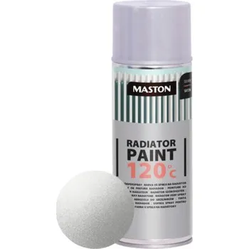 Barva ve spreji Barva ve spreji na radiátor Maston Radiator Paint stříbrný satin 0,4 l