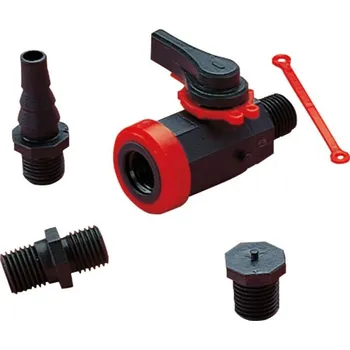 Pooltechnika Laboratorní kohout d10-1/4 BSP PN10 PVC