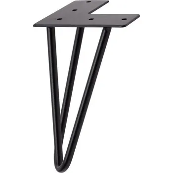 Nábytkové kování Stabilit Nábytková noha Hairpin, 200 mm, ocel, černá, 50 kg 50536