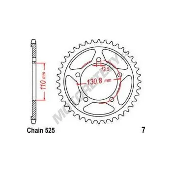 Řetězová sada pro motocykl Rozeta BMW S 1000 RR rok 12-18