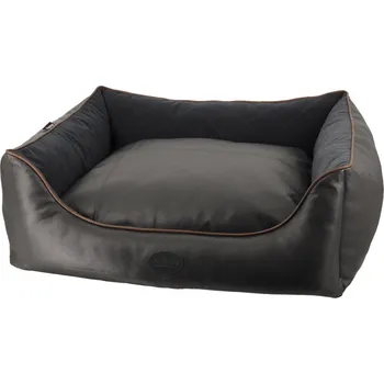 Pelíšek pro psa Nobby TEXAS kožený pelíšek tmavě hnědá 80x70x23cm