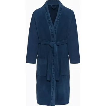 Pánský župan PORSCHE DESIGN Bathrobe Župan tmavě perská modrá (Pohodlný designový župan s velkými kapsami, elegantním šálovým límcem a praktickým páskem.)