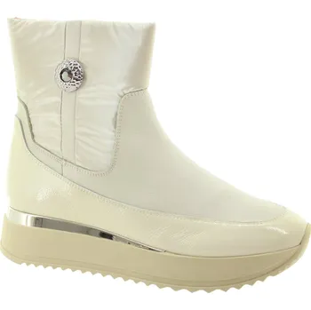 Dámské kozačky KELTON Dámský kožený béžový kotník AI0118-BEIGE-265 Velikost 41