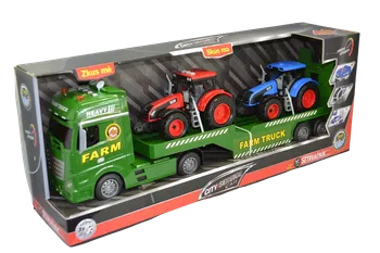autíčko Sparkys City Service Car Farmářský tahač s vlekem a 2 traktory 1:12