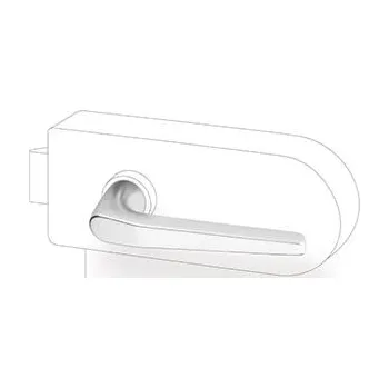 Dveřní kování Portaferm MONTE Dveřní klika, hliník, stříbrná, elox (F1), 2 ks DKA00003M