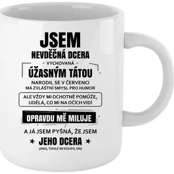 Hrnek 330 ml - bílý Tátova nevděčná dcera
