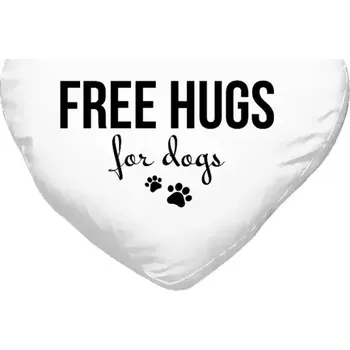 Polštář Polštář srdce 40x35 cm Free hugs for dogs