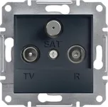 Schneider Electric Asfora Anténní zásuvka průběžná, TV + R + SAT, termoplast, antracit EPH3500271