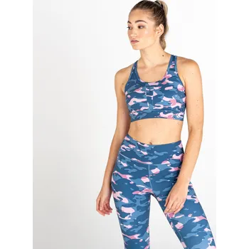 Podprsenka Dámská sportovní podprsenka Dare2b MANTRA modrá/růžová S