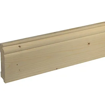 Podlahová lišta Soklová lišta SF727, 2400 × 95 × 18 mm, smrk/borovice, neupravená 531645